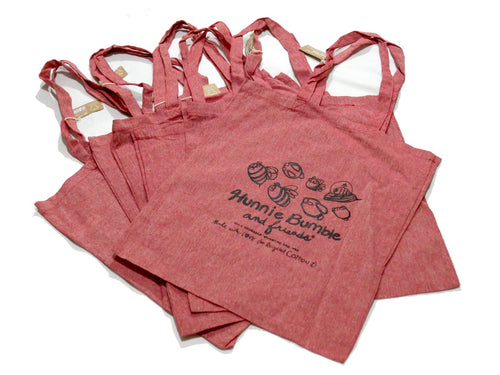 100% Recycled Cotton Totes - Rust/Red/Rojo image 0