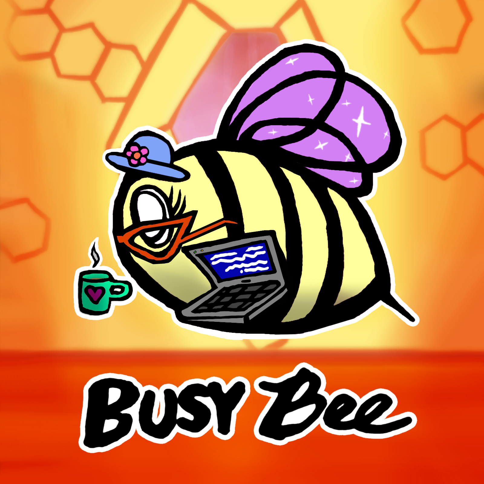3D Art: Busy Bee! 9.5 x 9.5'' image 0