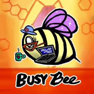 3d art: busy bee! 9.5 x 9.5''