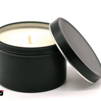 preorder hunnie bumble: 8oz black tin soy handpoured candle, almond & honey