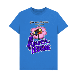 unisex/men's flowerbedtime night shirt, pj, pajamas hunnie bumble and friends